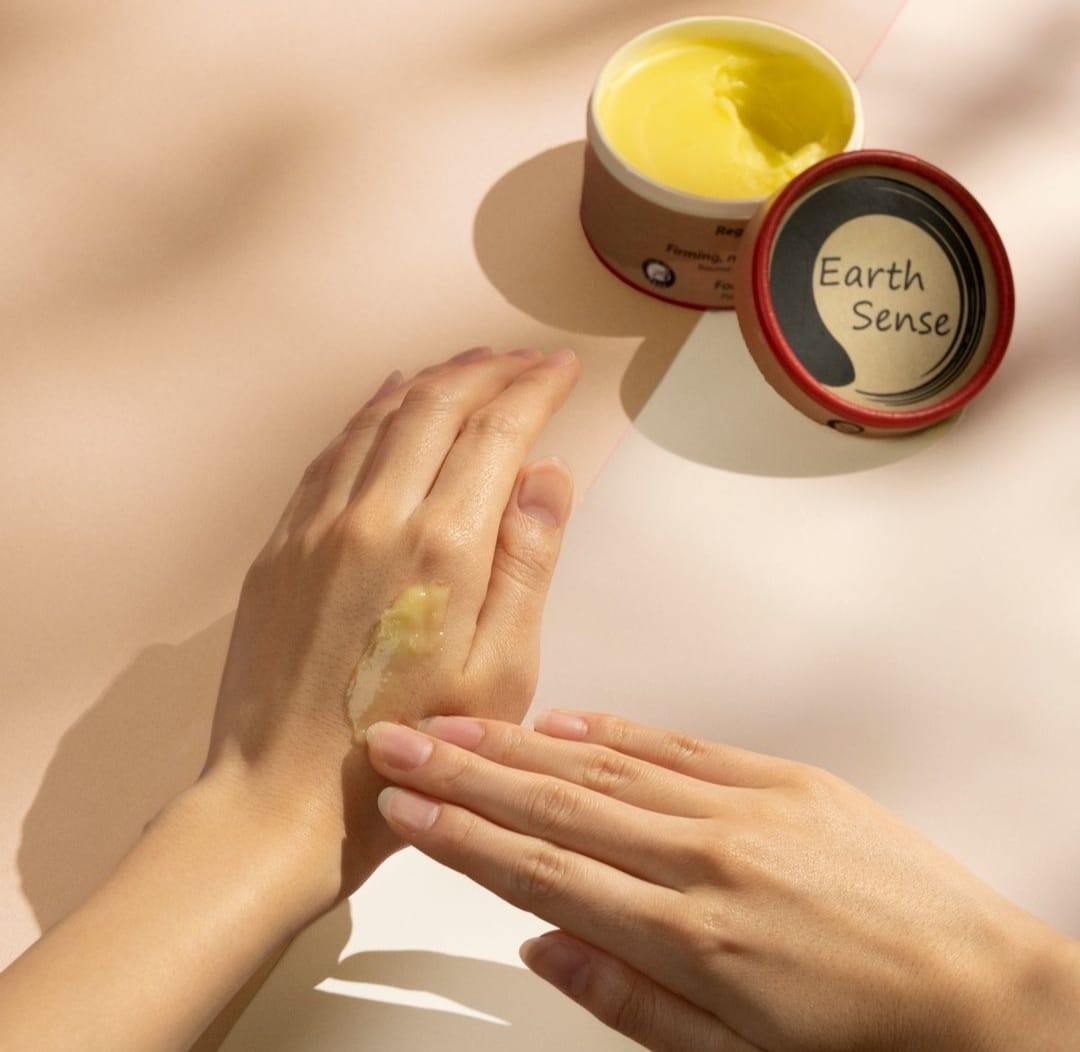 Organic Regenerating Body Balm with Ylang Ylang 100ml - For Face, hands and whole body - Earthsenseorganics