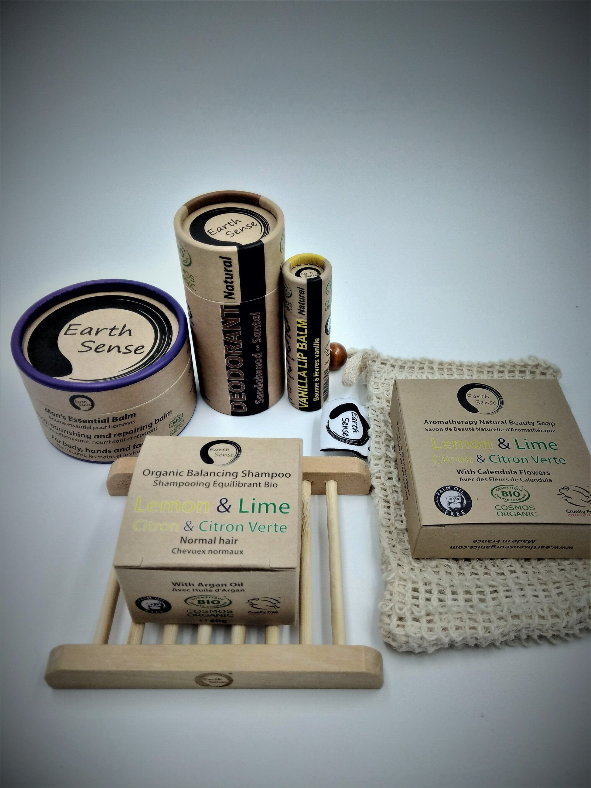 Organic Certified Balancing Solid Shampoo - Lemon & Lime - Normal & all Hair Types 60g - Earthsenseorganics